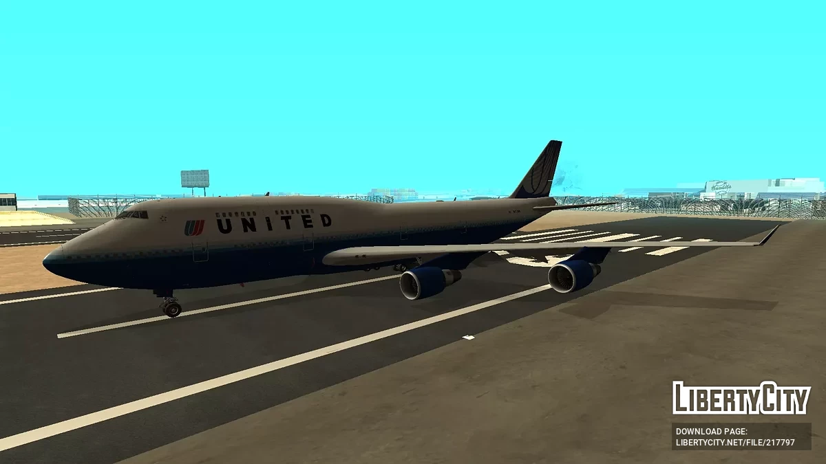 United Airlines Boeing 747-422 N173UA / GTA San Andreas