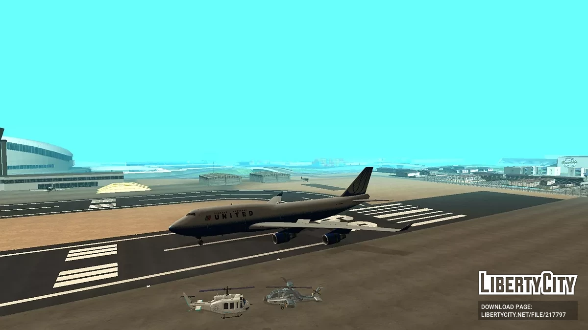 United Airlines Boeing 747-422 N173UA / GTA San Andreas