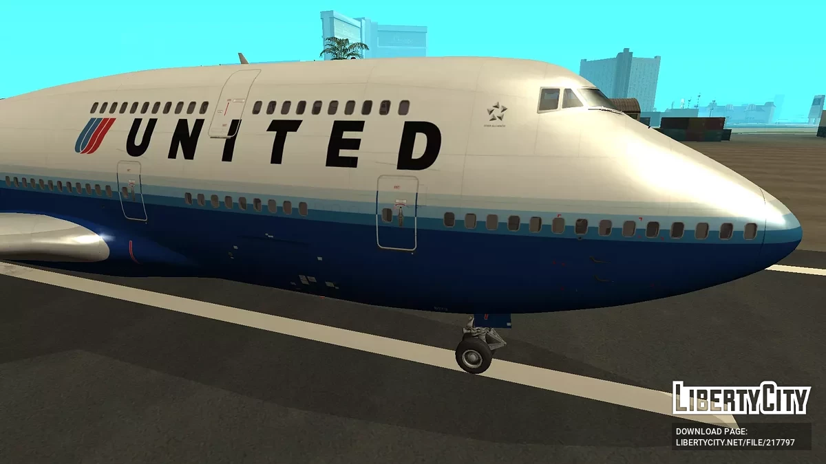United Airlines Boeing 747-422 N173UA / GTA San Andreas
