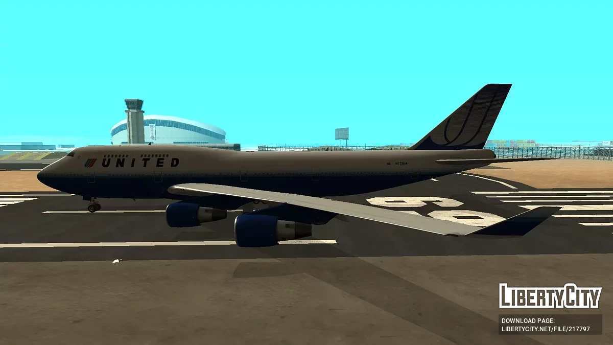 United Airlines Boeing 747-422 N173UA / GTA San Andreas