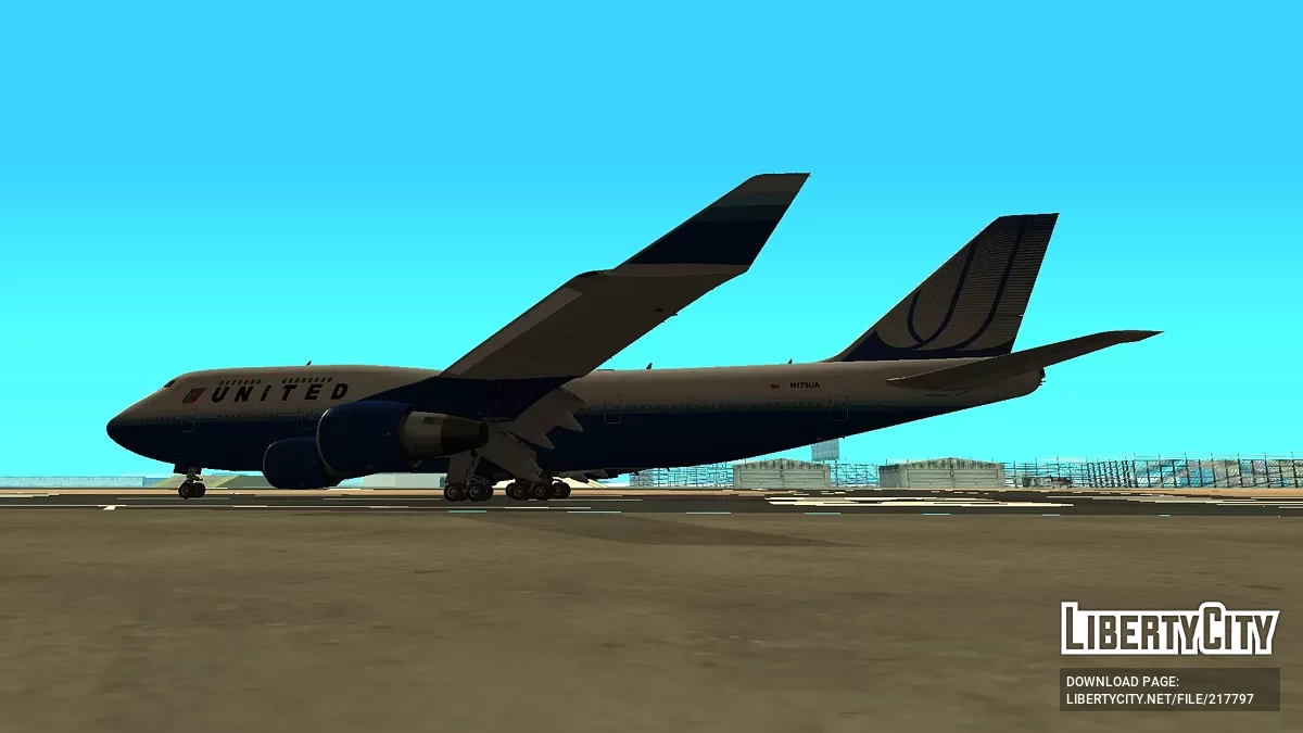 United Airlines Boeing 747-422 N173UA / GTA San Andreas