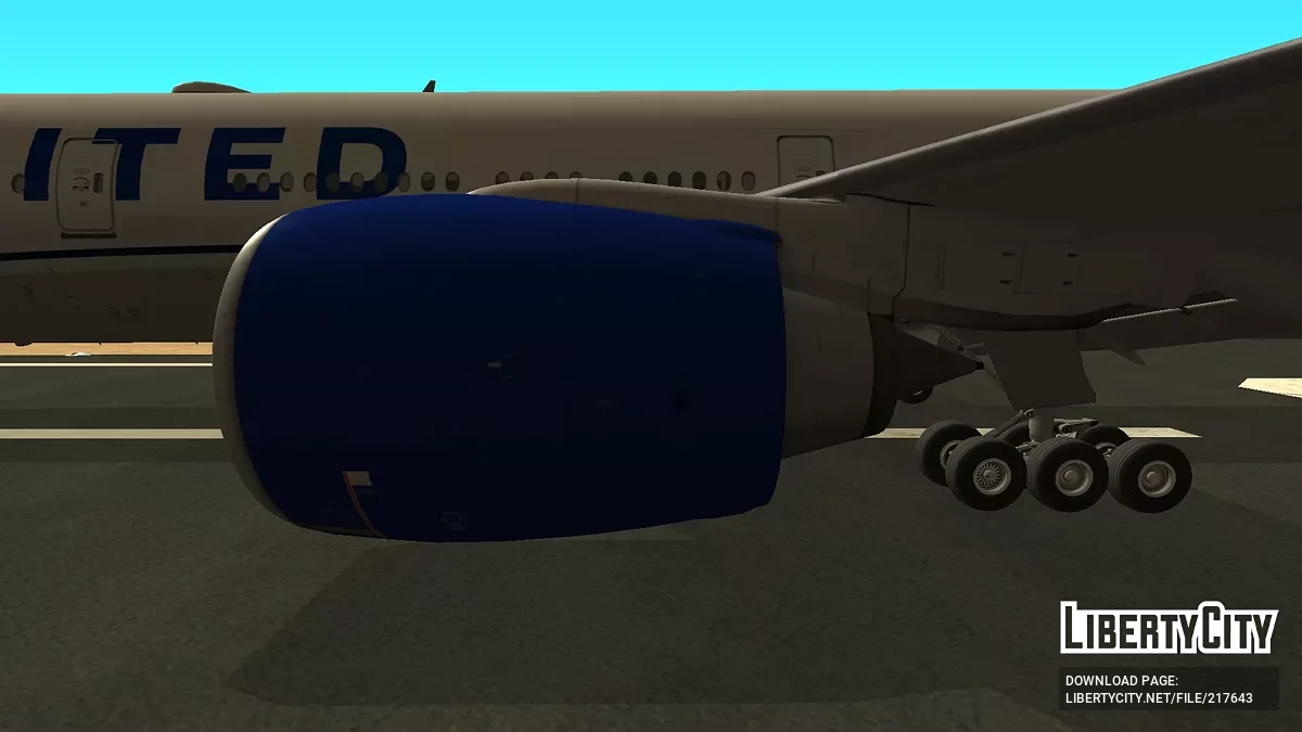 United Airlines Boeing 777-322ER N2250U / GTA San Andreas