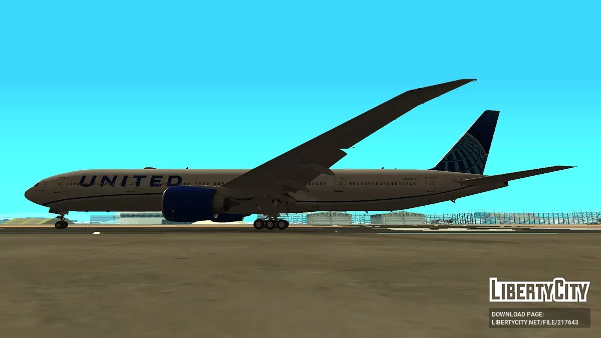 United Airlines Boeing 777-322ER N2250U / GTA San Andreas
