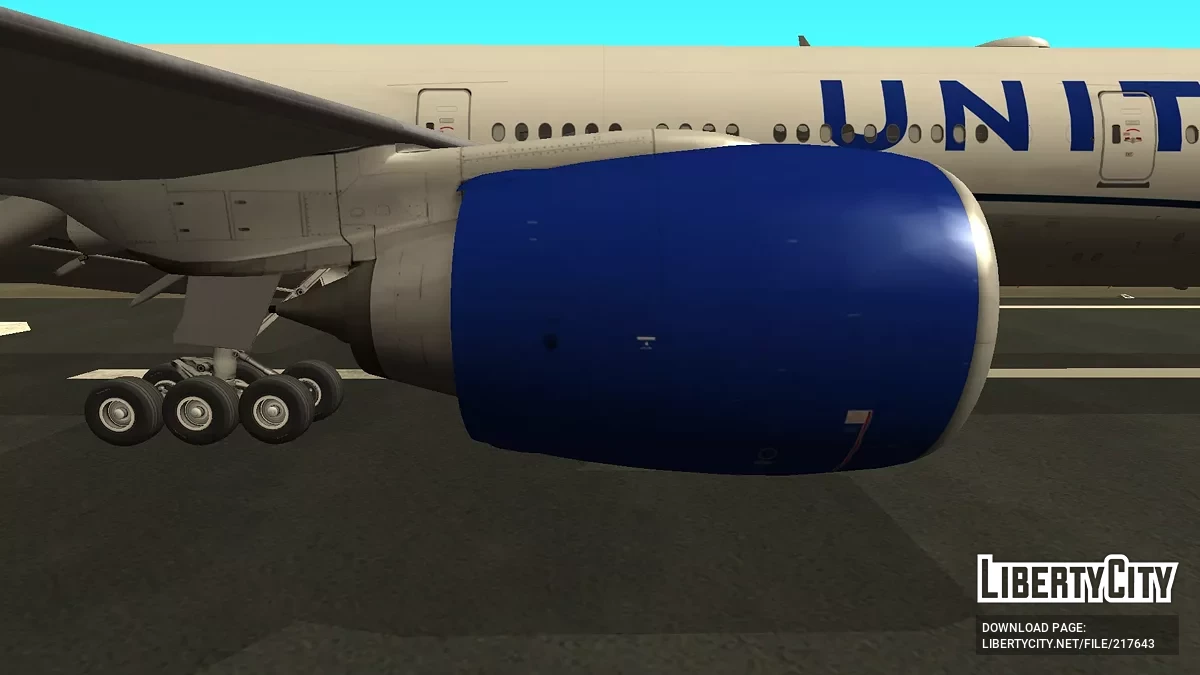 United Airlines Boeing 777-322ER N2250U / GTA San Andreas