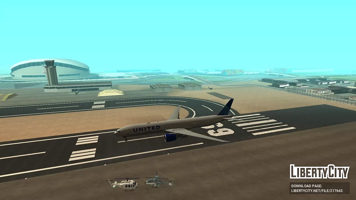 United Airlines Boeing 777-322ER N2250U / GTA San Andreas