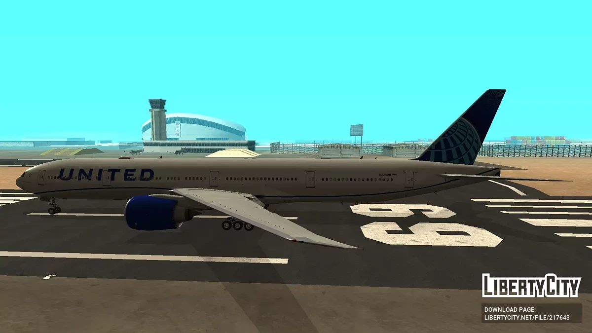 United Airlines Boeing 777-322ER N2250U / GTA San Andreas
