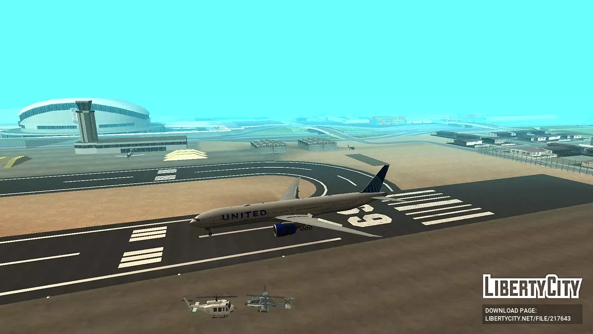 United Airlines Boeing 777-322ER N2250U / GTA San Andreas