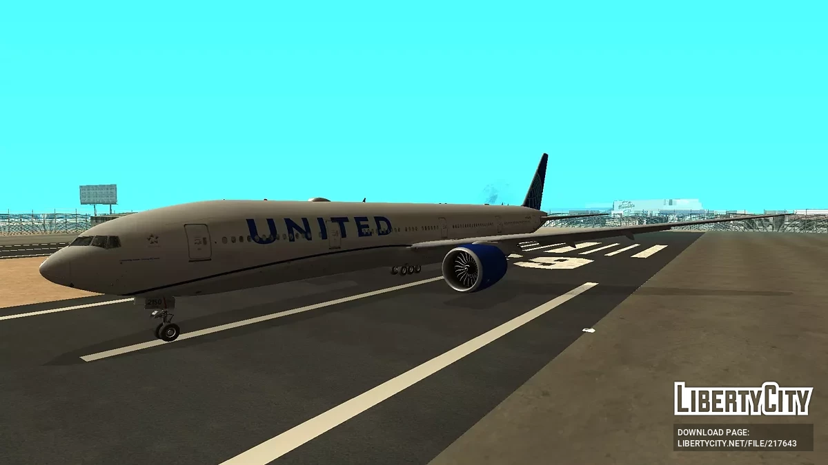 United Airlines Boeing 777-322ER N2250U / GTA San Andreas