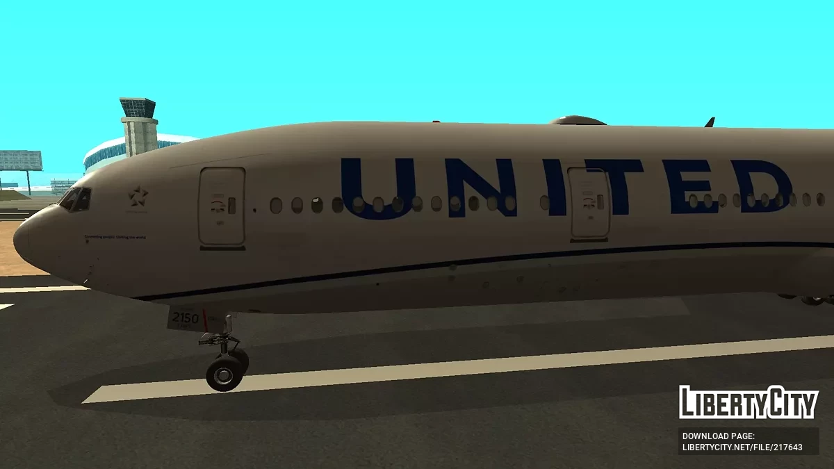 United Airlines Boeing 777-322ER N2250U / GTA San Andreas