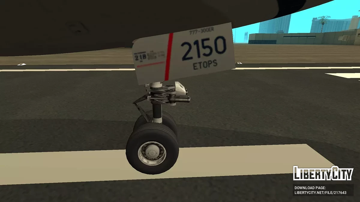 United Airlines Boeing 777-322ER N2250U / GTA San Andreas