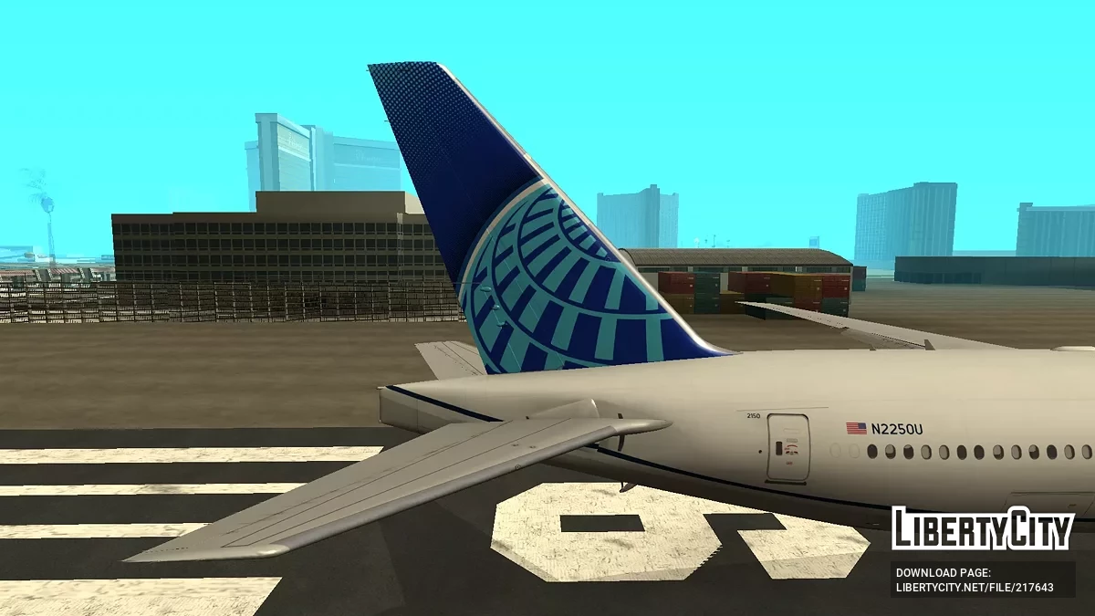 United Airlines Boeing 777-322ER N2250U / GTA San Andreas