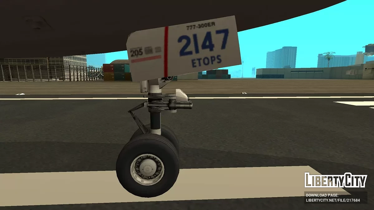 United Airlines Boeing 777-322ER N2747U / GTA San Andreas