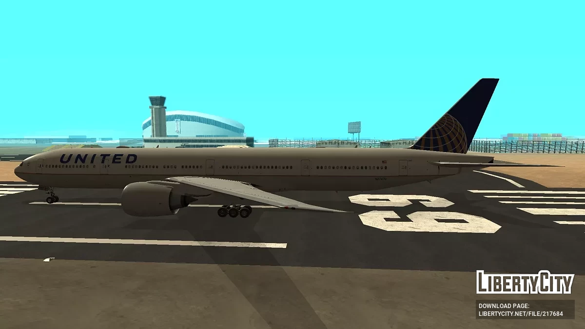 United Airlines Boeing 777-322ER N2747U / GTA San Andreas