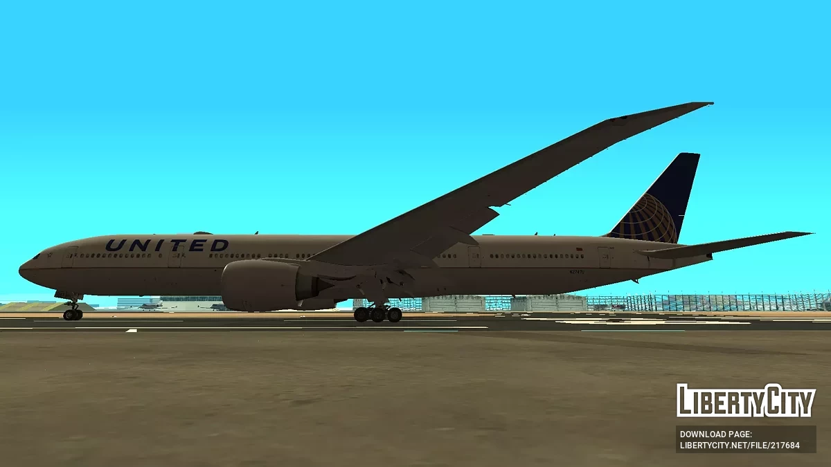 United Airlines Boeing 777-322ER N2747U / GTA San Andreas