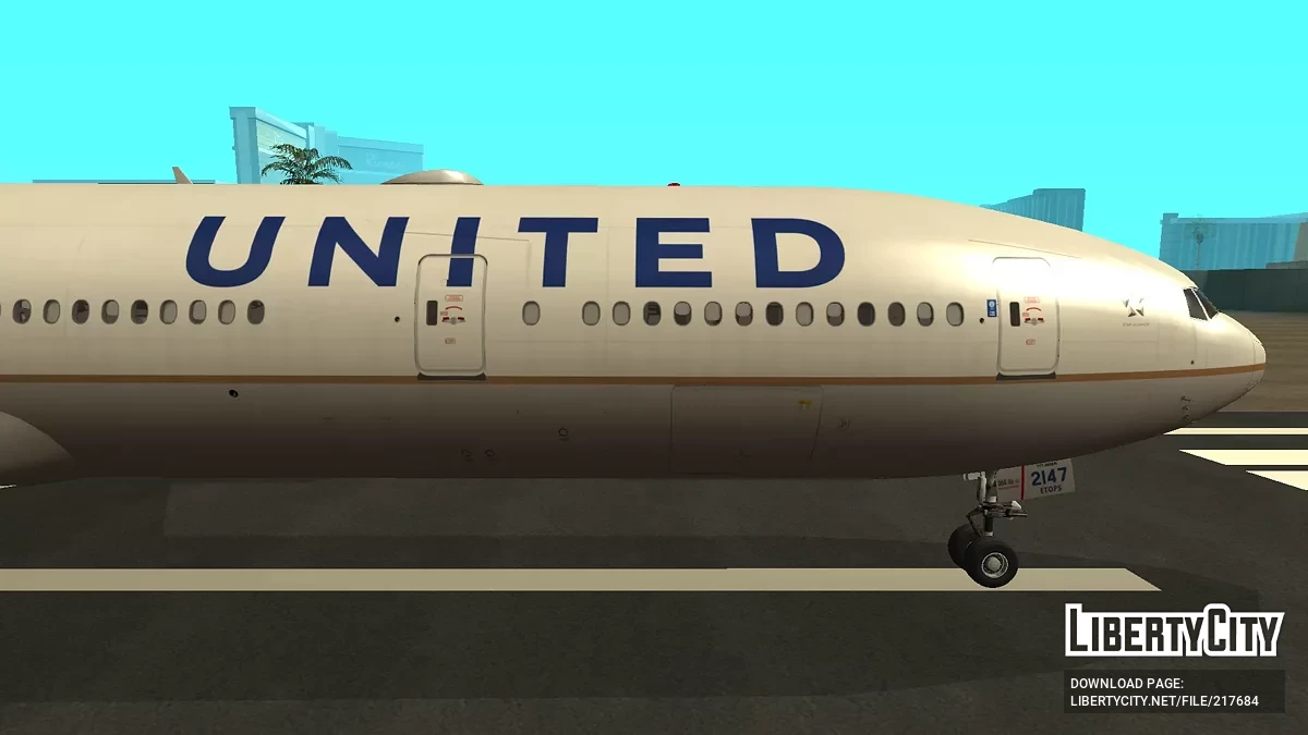 United Airlines Boeing 777-322ER N2747U / GTA San Andreas