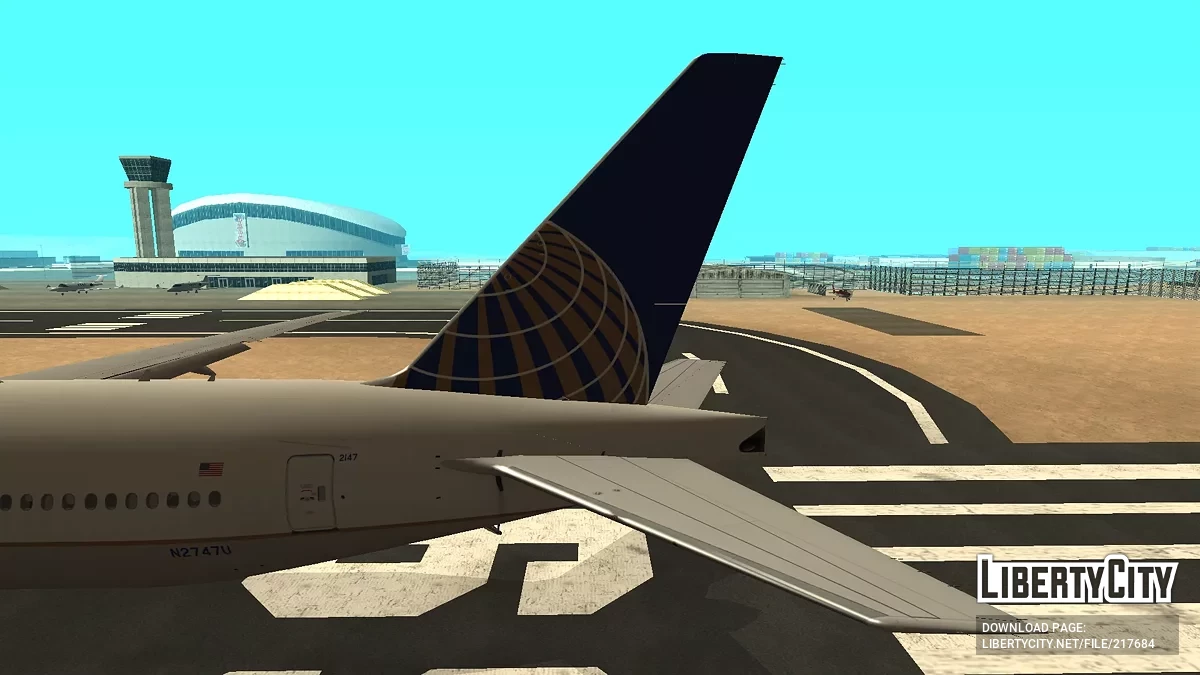 United Airlines Boeing 777-322ER N2747U / GTA San Andreas