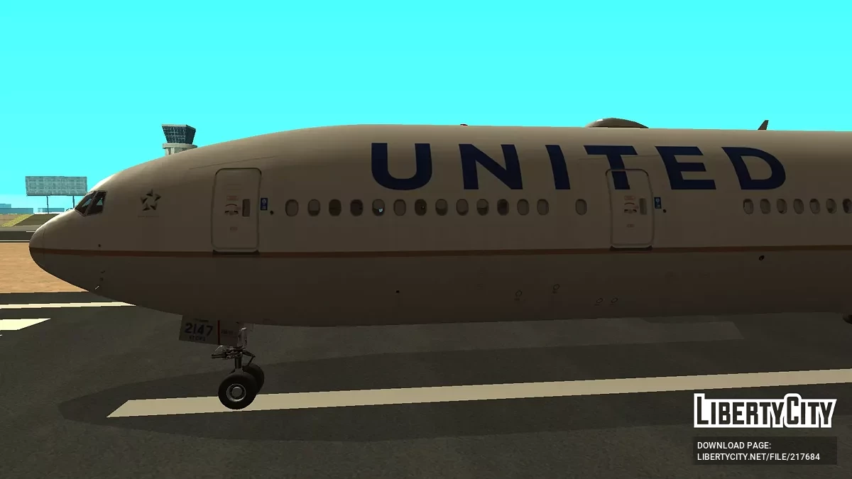 United Airlines Boeing 777-322ER N2747U / GTA San Andreas