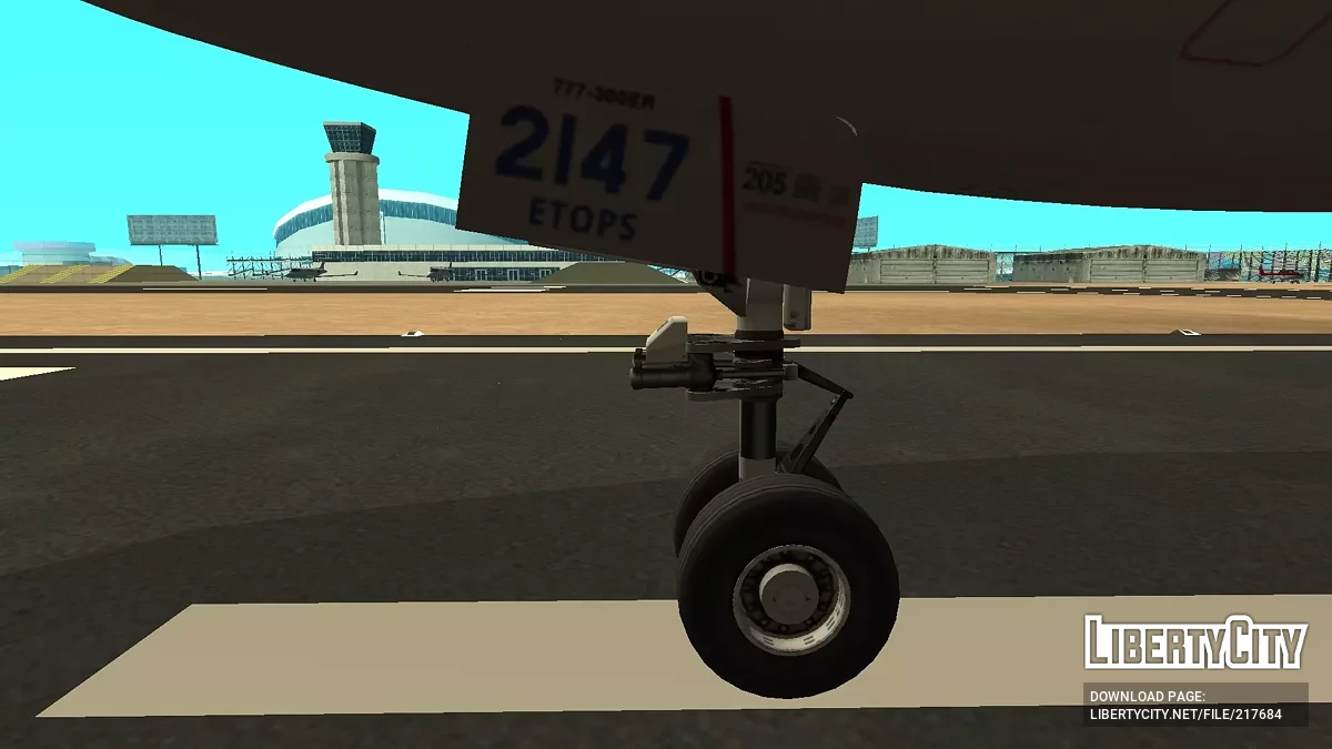 United Airlines Boeing 777-322ER N2747U / GTA San Andreas