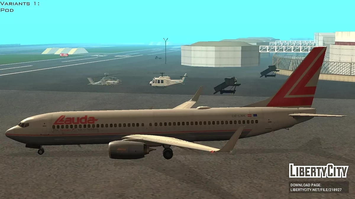 Lauda Air Boeing 737-8Z9WL OE-LNK / GTA San Andreas