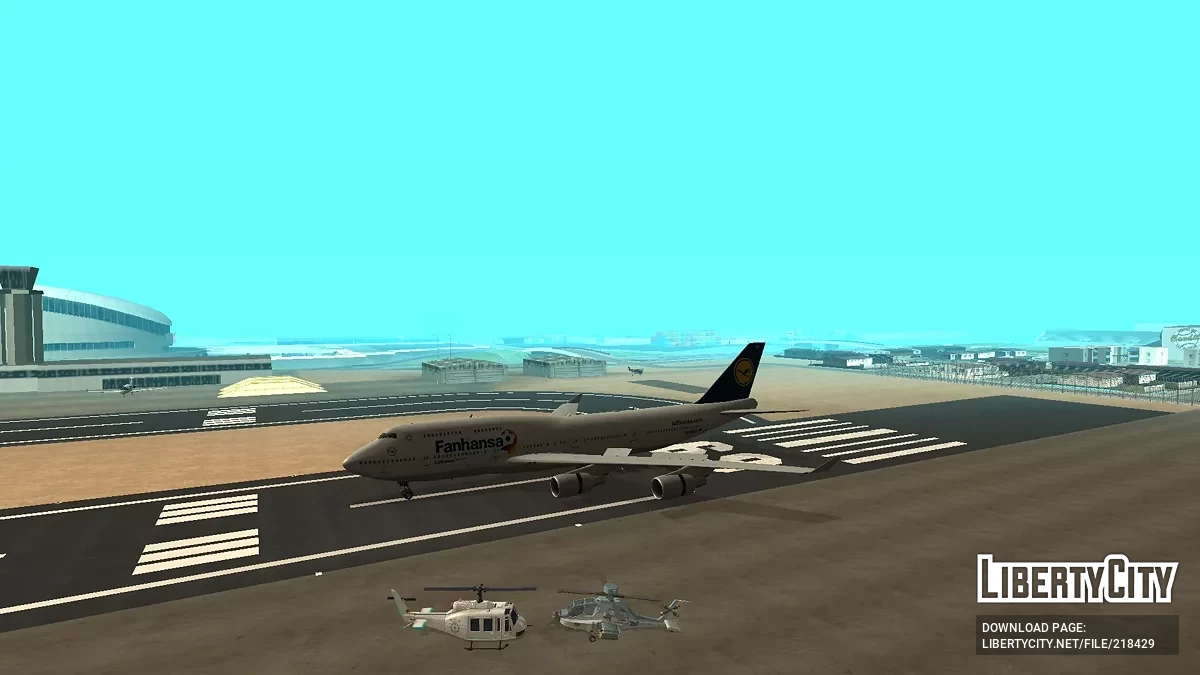 Lufthansa Boeing 747-430 D-ABVK Fanhansa Livery / GTA San Andreas