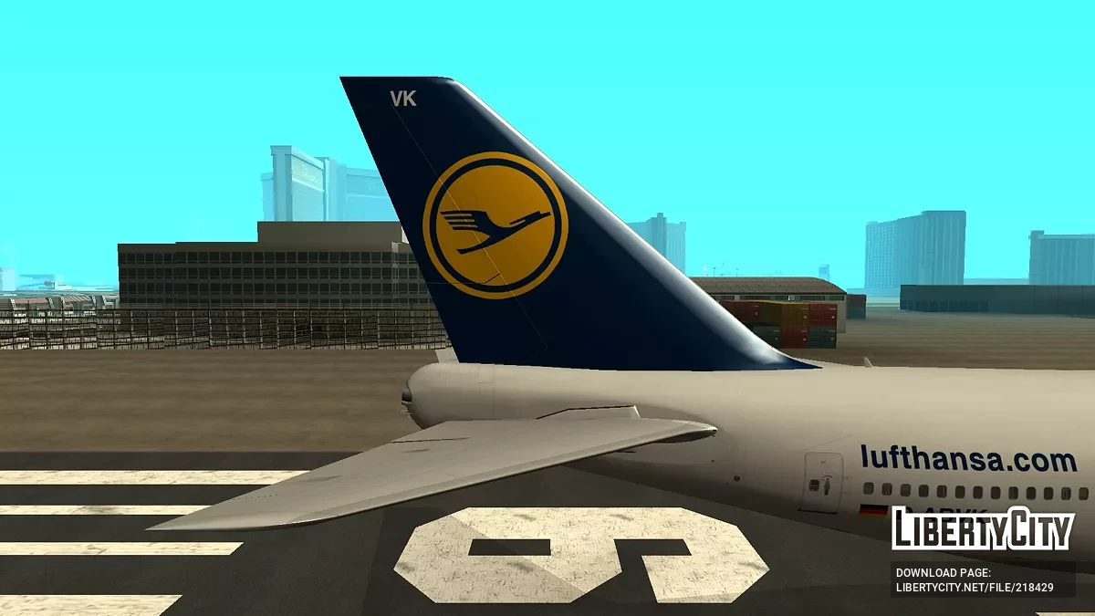 Lufthansa Boeing 747-430 D-ABVK Fanhansa Livery / GTA San Andreas