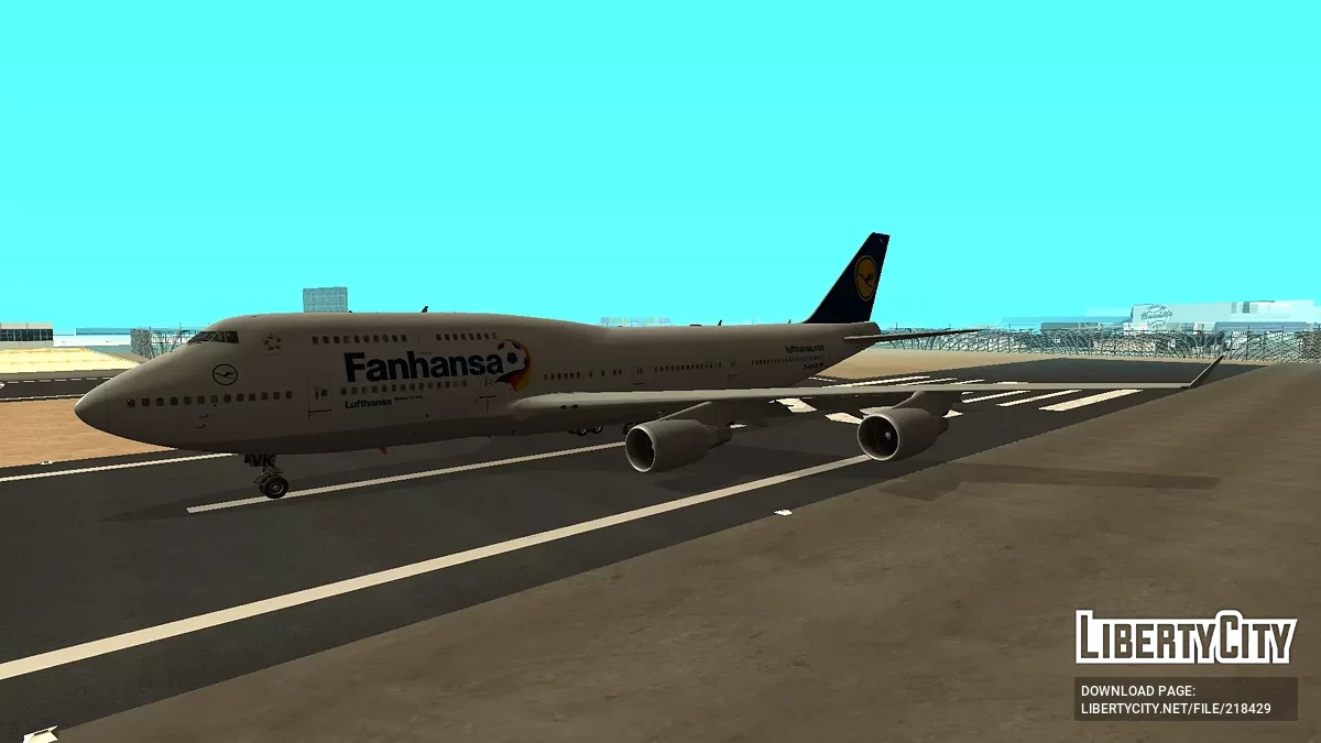 Lufthansa Boeing 747-430 D-ABVK Fanhansa Livery / GTA San Andreas