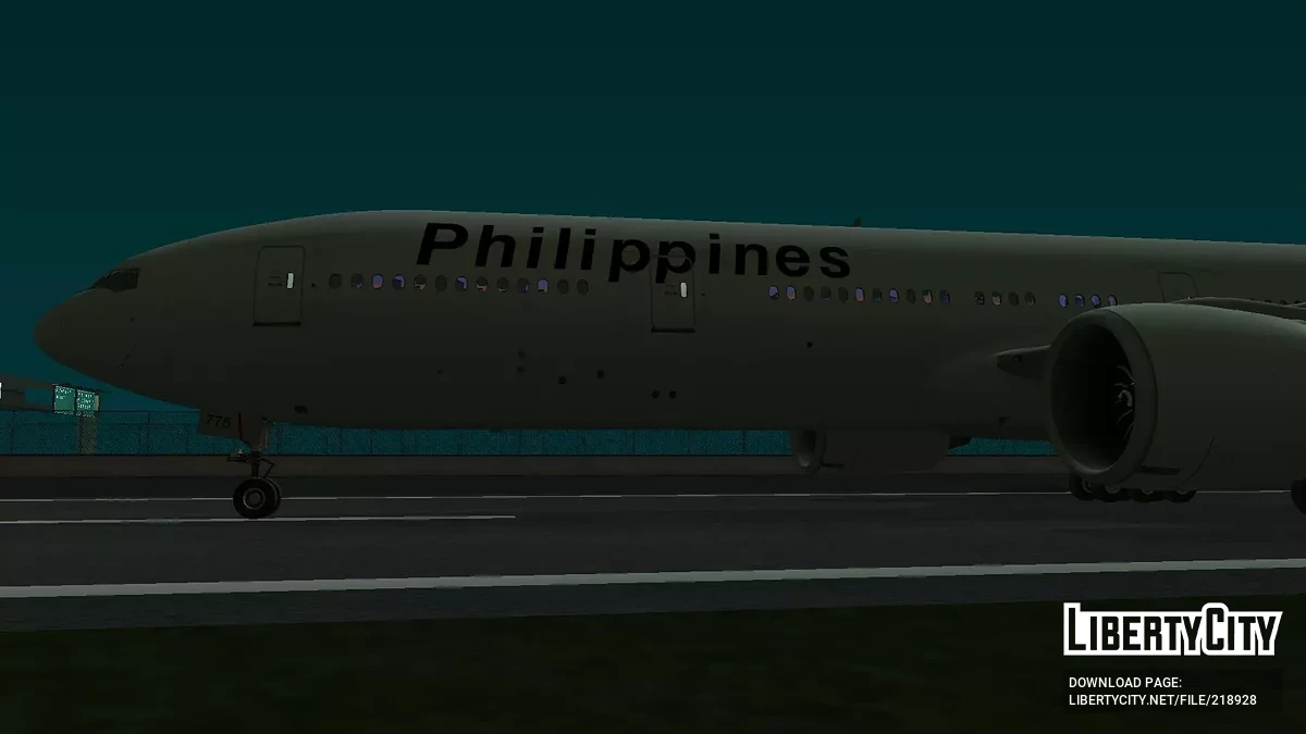 Philippines Airlines Boeing 777-3F6ER RP-C7775 / GTA San Andreas