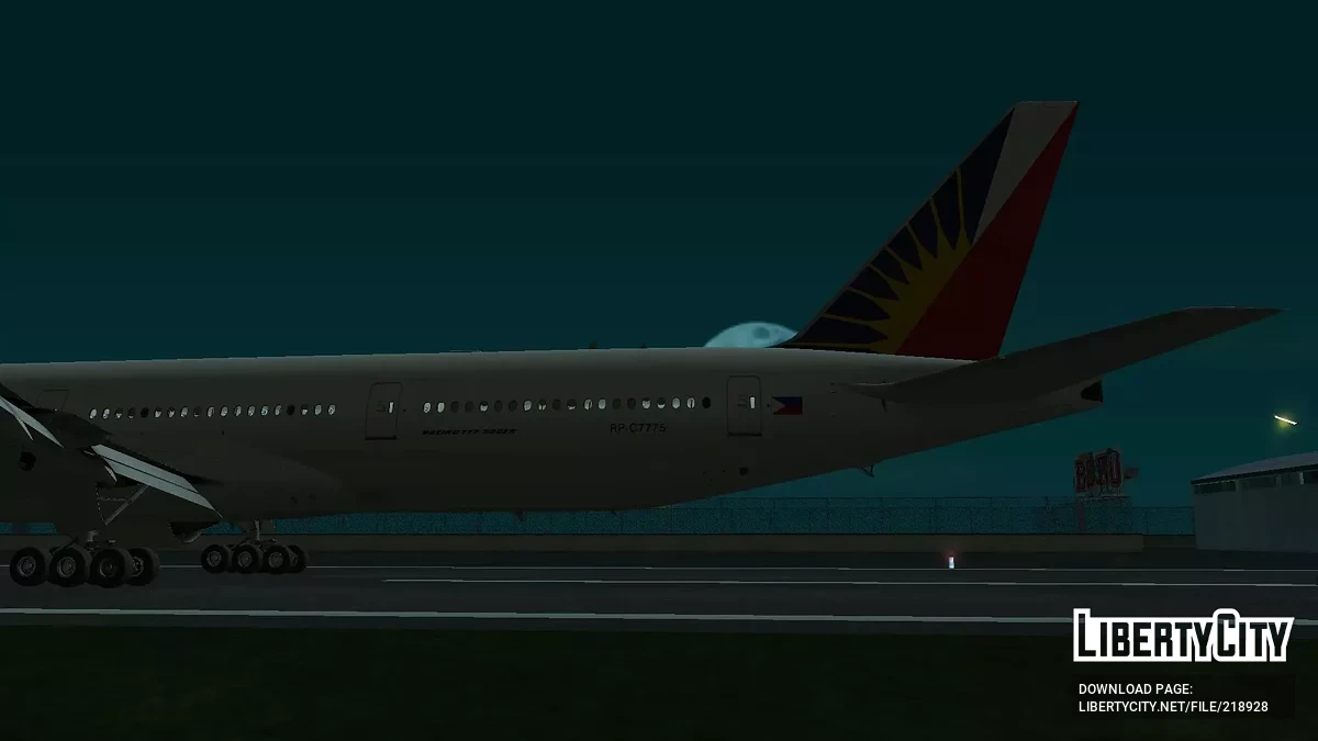 Philippines Airlines Boeing 777-3F6ER RP-C7775 / GTA San Andreas