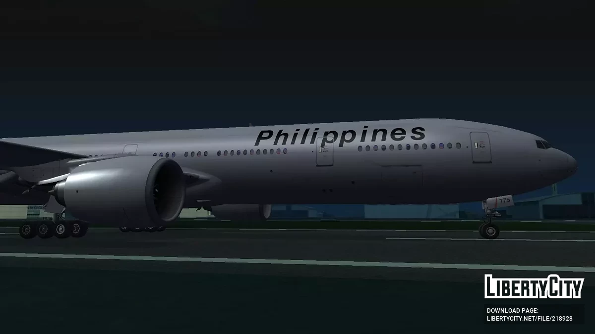 Philippines Airlines Boeing 777-3F6ER RP-C7775 / GTA San Andreas