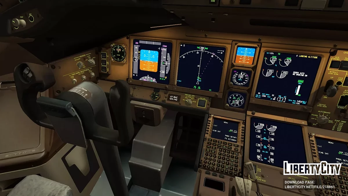 Qatar Airways Boeing 777-3DZER A7-BAC Retro Livery (remastered version) / GTA San Andreas