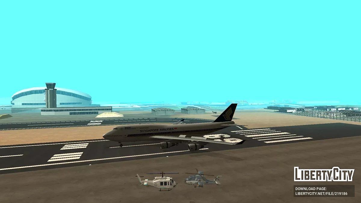 Singapore Airlines Boeing 747-412 9V-SMA / GTA San Andreas