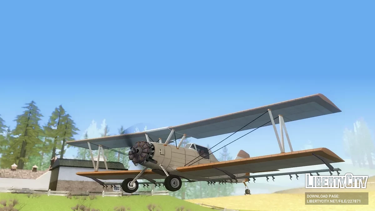 GTA 5/Online Western Cropduster [HD Unvierse Style] [Vehfuncs] / GTA San Andreas