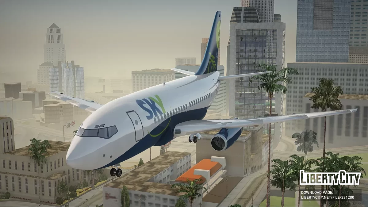 Boeing 737-100 Sky Airline / GTA San Andreas