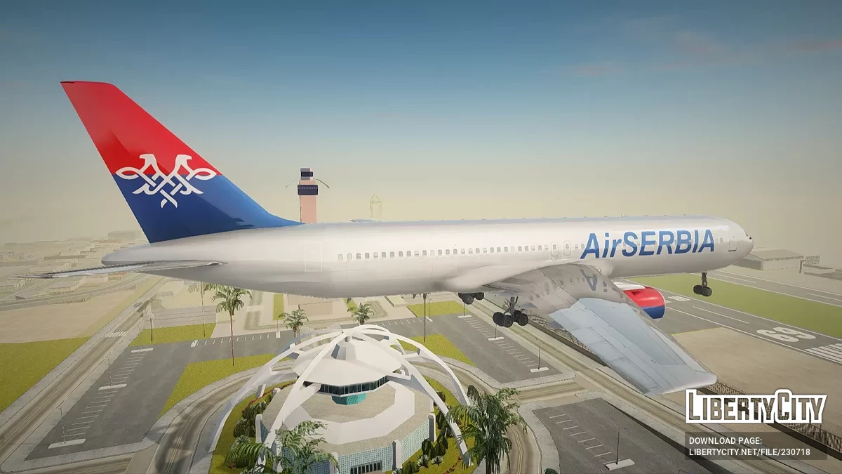 Boeing 767-300 AirSERBIA Avion / GTA San Andreas