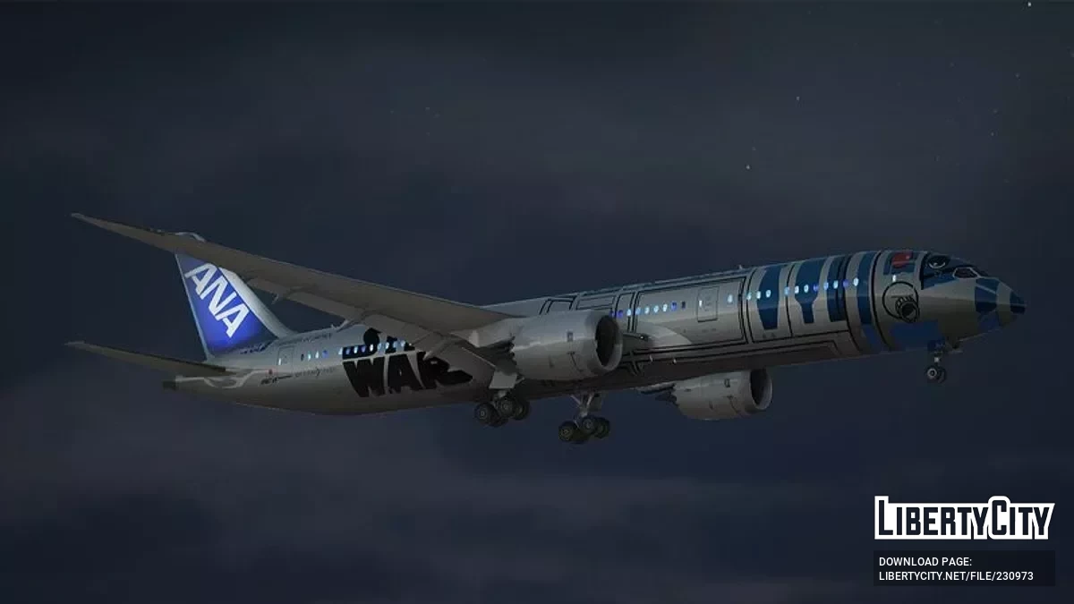 Boeing 787-9 [VehFuncs] / GTA San Andreas