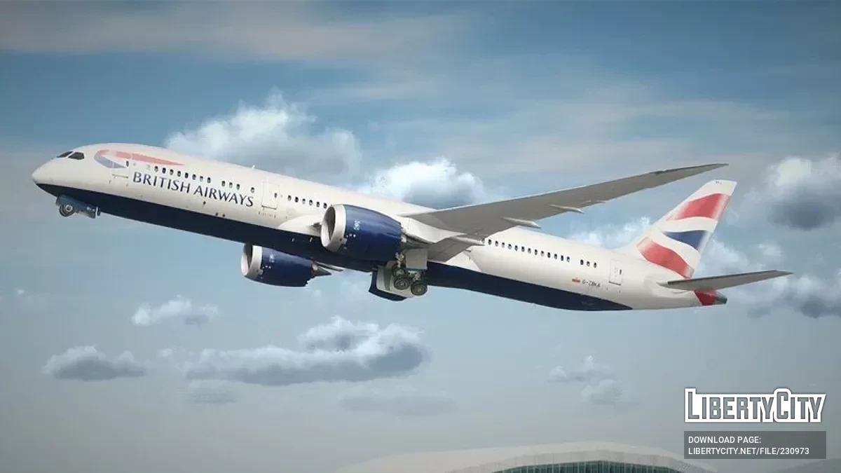 Boeing 787-9 [VehFuncs] / GTA San Andreas