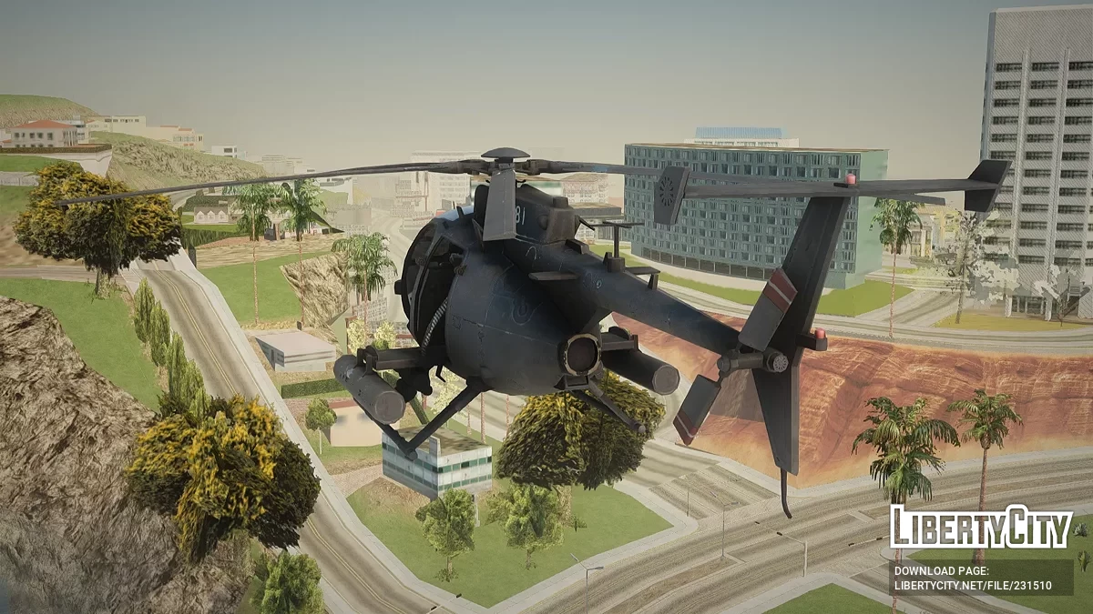MH-6 Attack Littlebird / GTA San Andreas