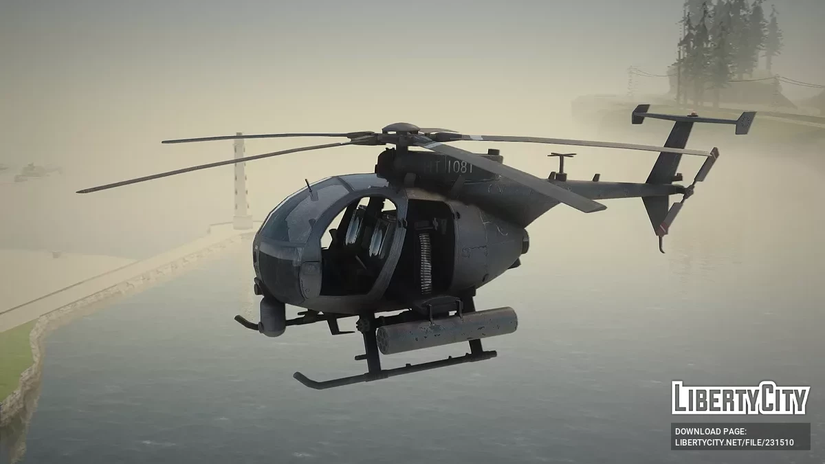MH-6 Attack Littlebird / GTA San Andreas
