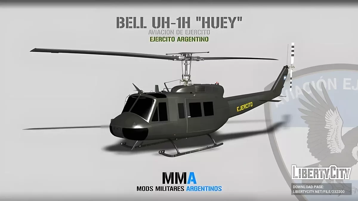 Bell UH-1H Ejercito Argentino / GTA San Andreas