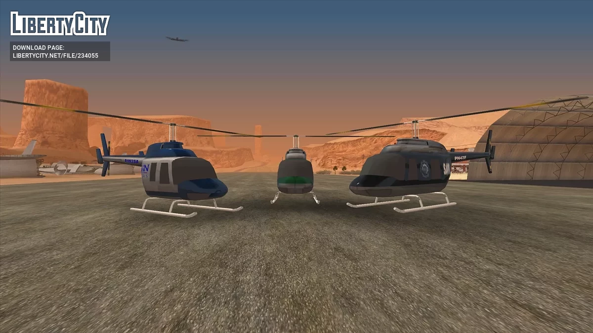 Вертолёты в стиле Liberty City Stories / GTA San Andreas