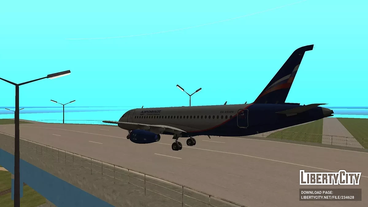 Airbus A319 Аэрофлот / GTA San Andreas