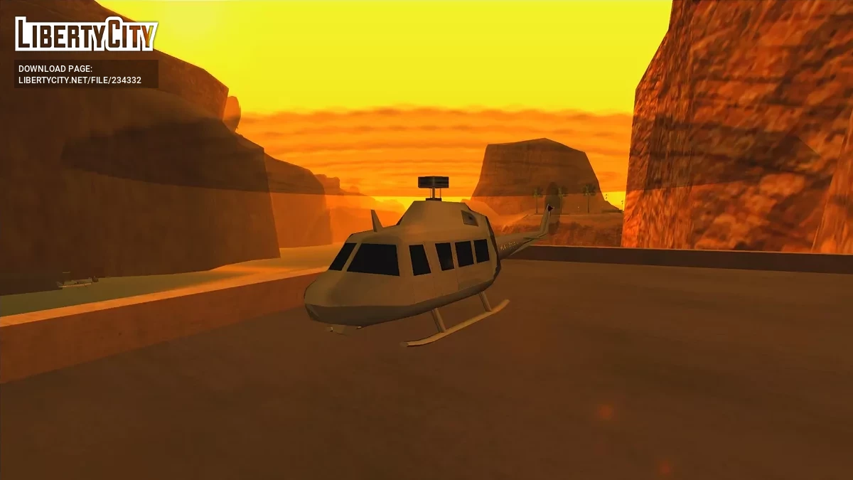 Стиль вертолета GTA3 (Полицейский вертолет GTA III/Побег) / GTA San Andreas