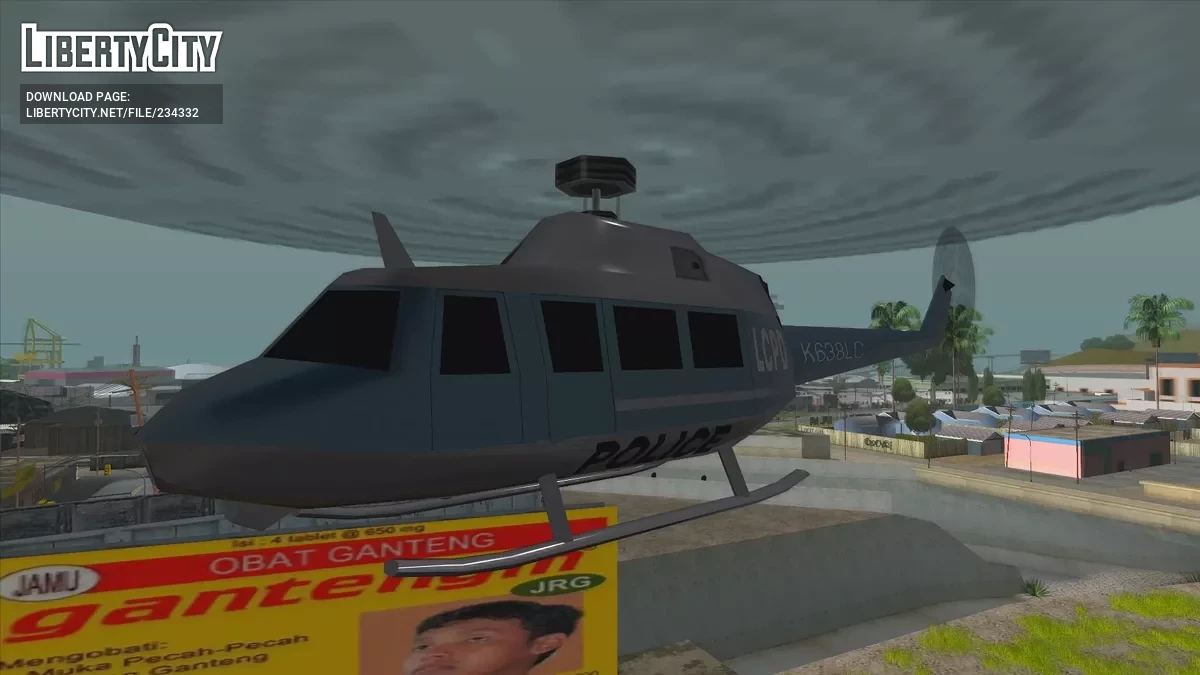 Стиль вертолета GTA3 (Полицейский вертолет GTA III/Побег) / GTA San Andreas