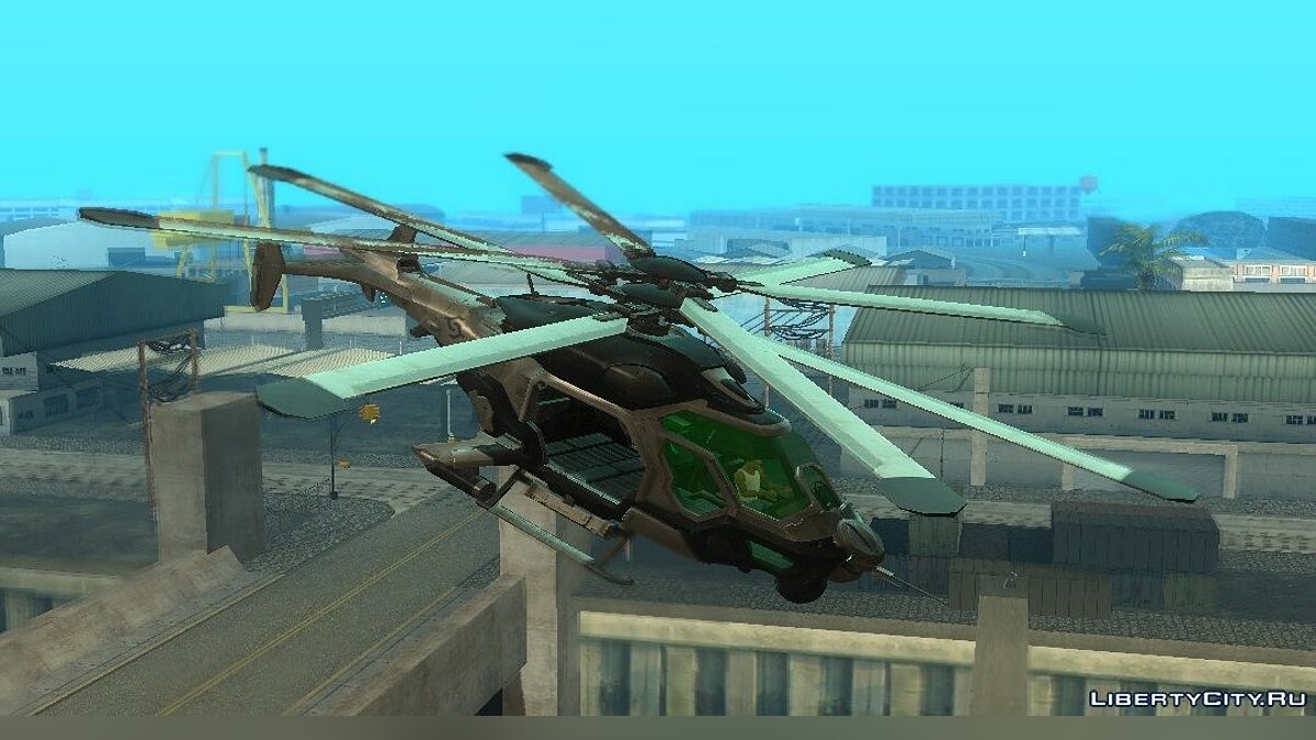 Crysis 2 AH-50 C.E.L.L. Helicopter для GTA San Andreas - Картинка #1
