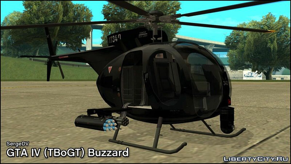 Пак вертолетов Buzzard из GTA 4 и GTA 5 для GTA San Andreas - Картинка #1
