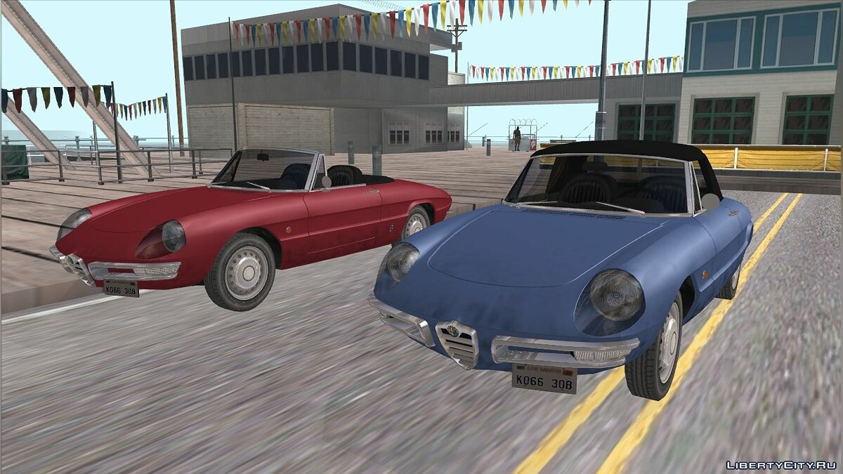 Скачать Alfa Romeo Spider Duetto '66 для GTA San Andreas