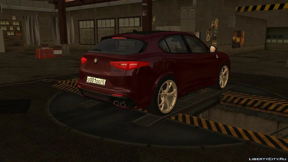 Alfa Romeo Stelvio Quadrifoglio с тюнингом / GTA San Andreas