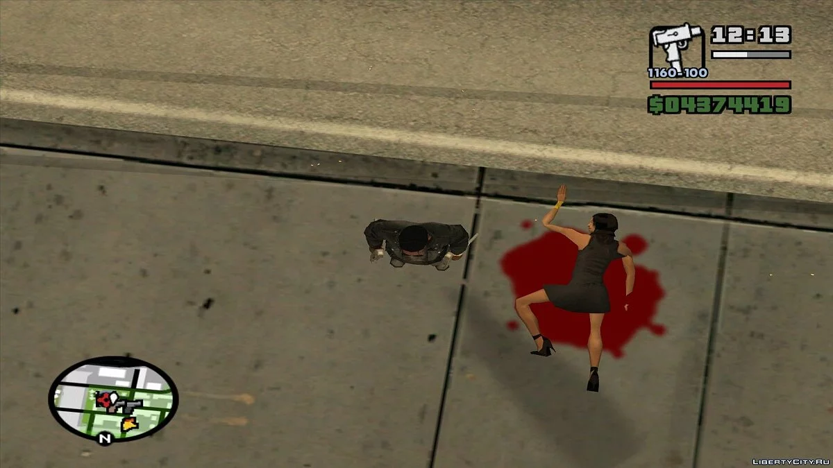 Больше анимаций смертей	(v2) / GTA San Andreas