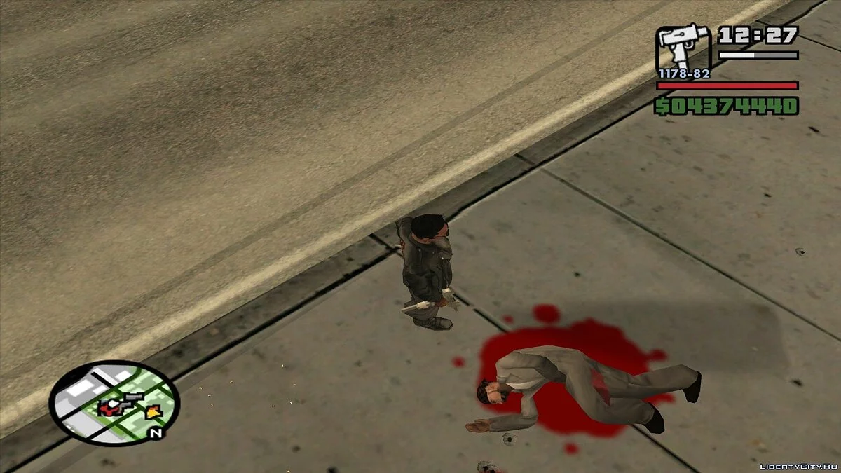 Больше анимаций смертей	(v2) / GTA San Andreas