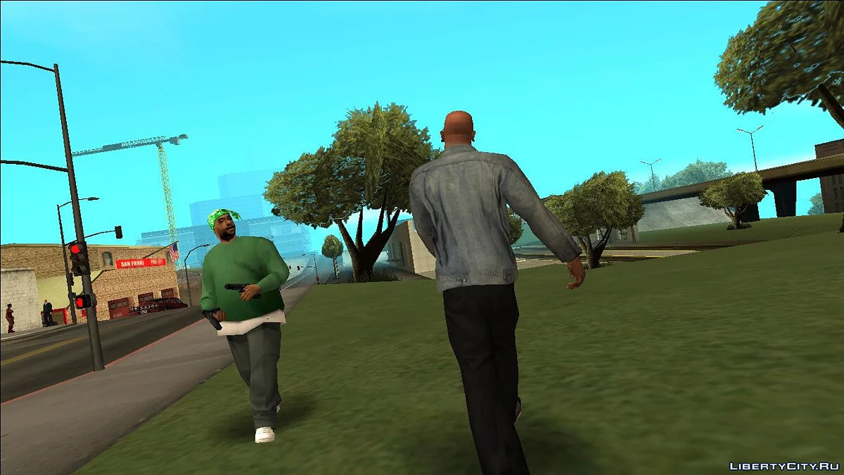 Анимация ходьбы пешком и в присяде из бета-версии / GTA San Andreas